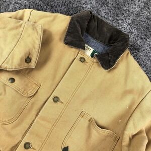 Vintage WearGuard Jacket Mens Small Brown Canvas Blanket Lined Workwear 334BDR